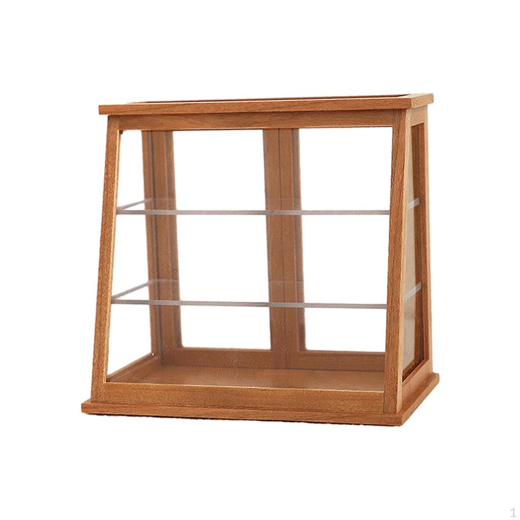 1/12 Miniature Store Display Cabinet, 3 Tiers Bakery Case