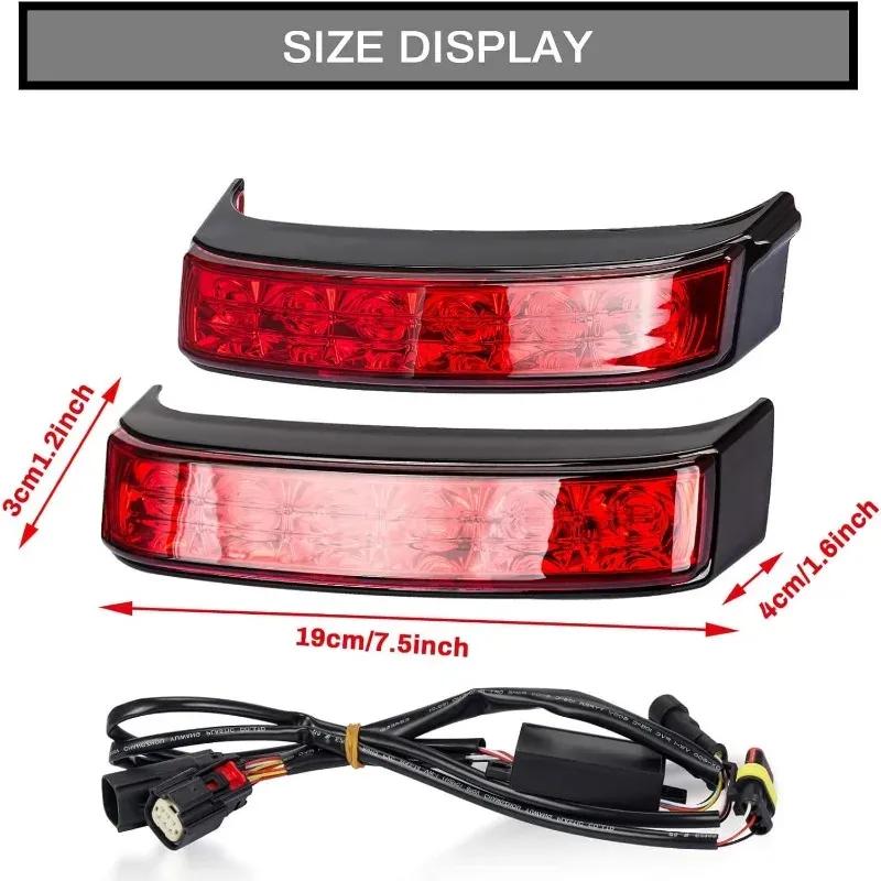 Saddlebag Housing Tail Run Brake Turn Light Lamp for Touring Street Road Glide CVO Electra Glide Ultra Classic Ultra 2014-2024
