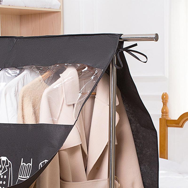 Kleiderstaubschutz Vliesstoff Staubschutz Wasserdicht Transparentes Fensterdesign Hängende Kleiderschutzhüllen