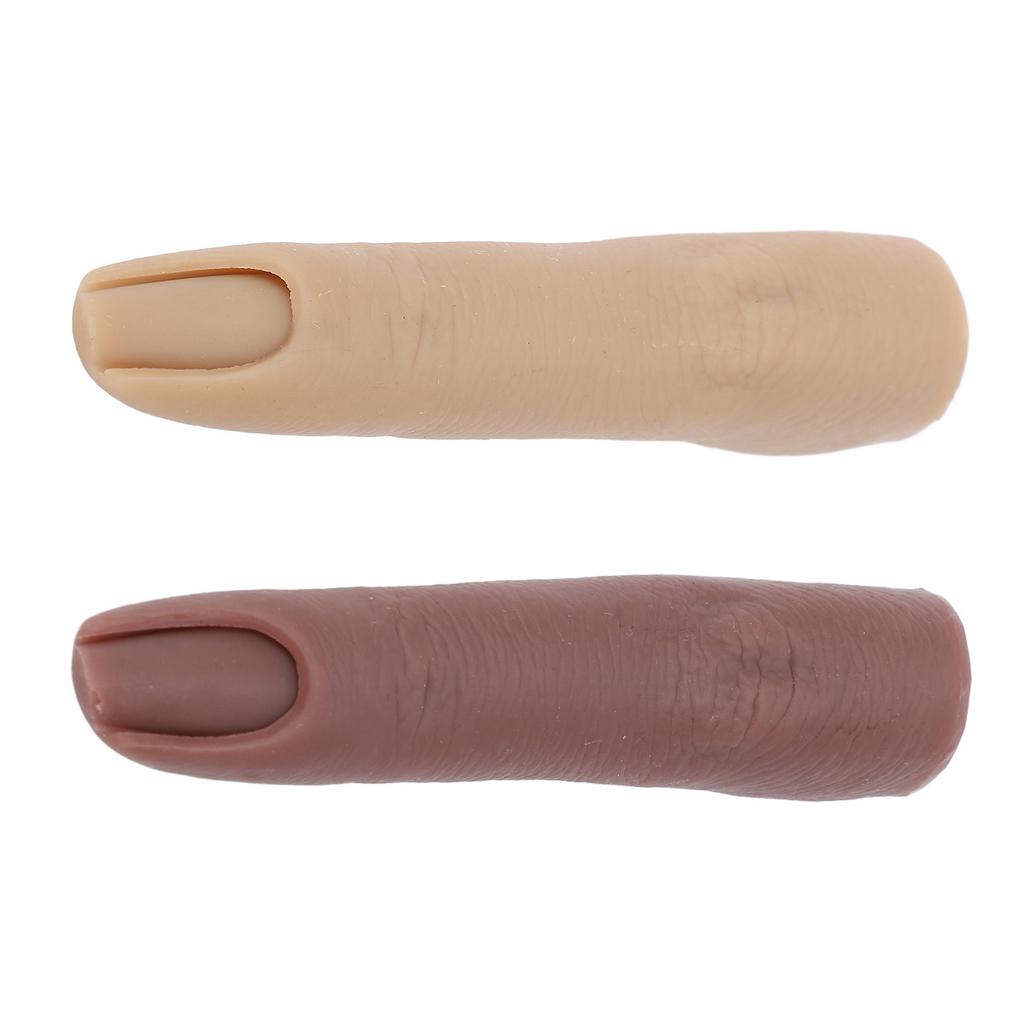 Silicone Practice Finger Soft Nail Training Model Bendable Flexible Mannequin with Joint