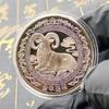 Zodiac Chinezesc Capră 2027 Monedă de Colecție Norocoasă Finisaj Detaliat Suvenir pentru Cadou de Anul Nou Hobby Colecționar