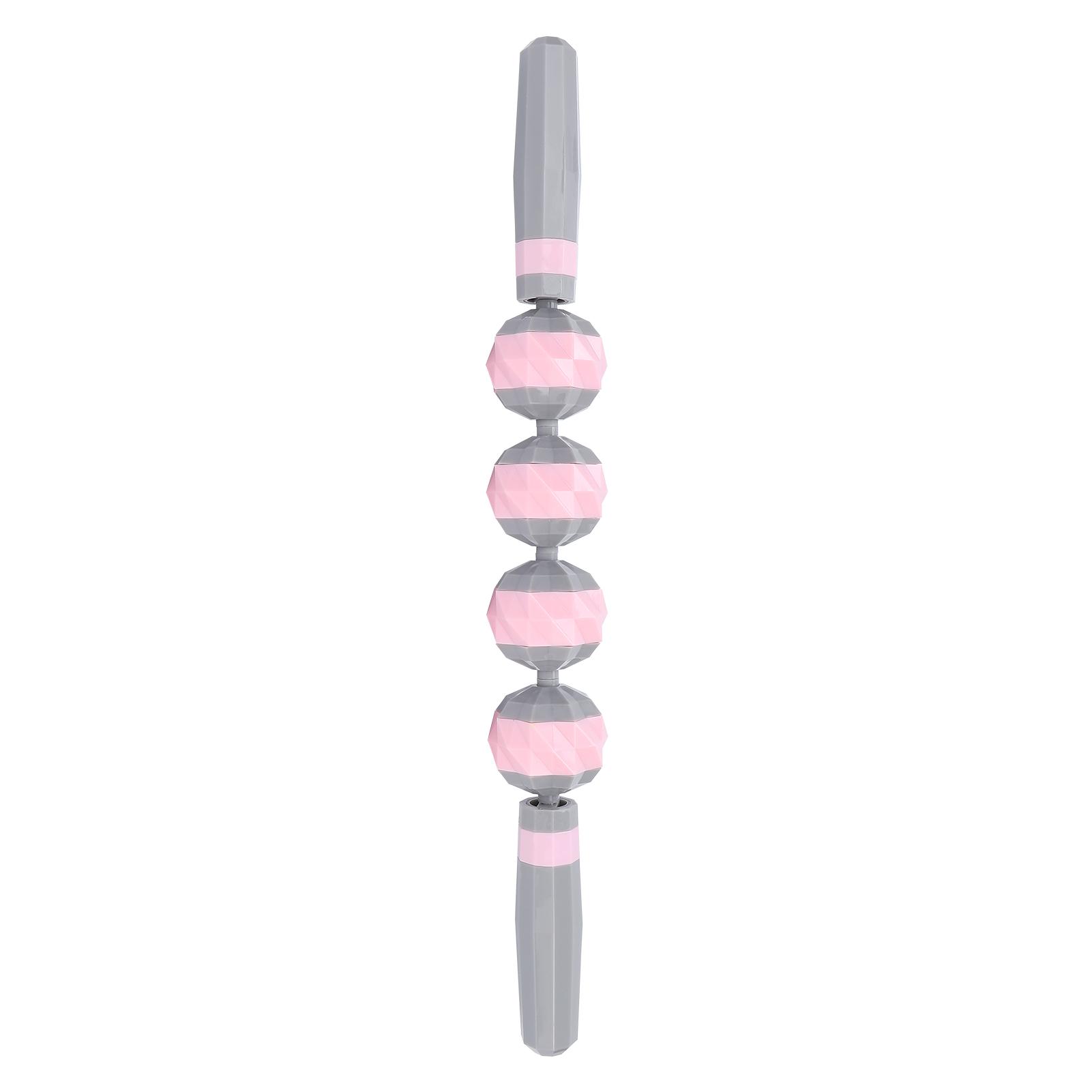 

Muscle Massage Roller Yoga Stick Muscle Fatigue Relieve Body Massage Relax Tool Pink