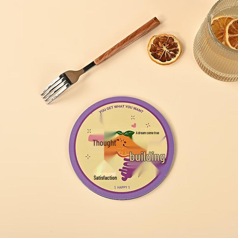 Cartoon PVC Coaster Set