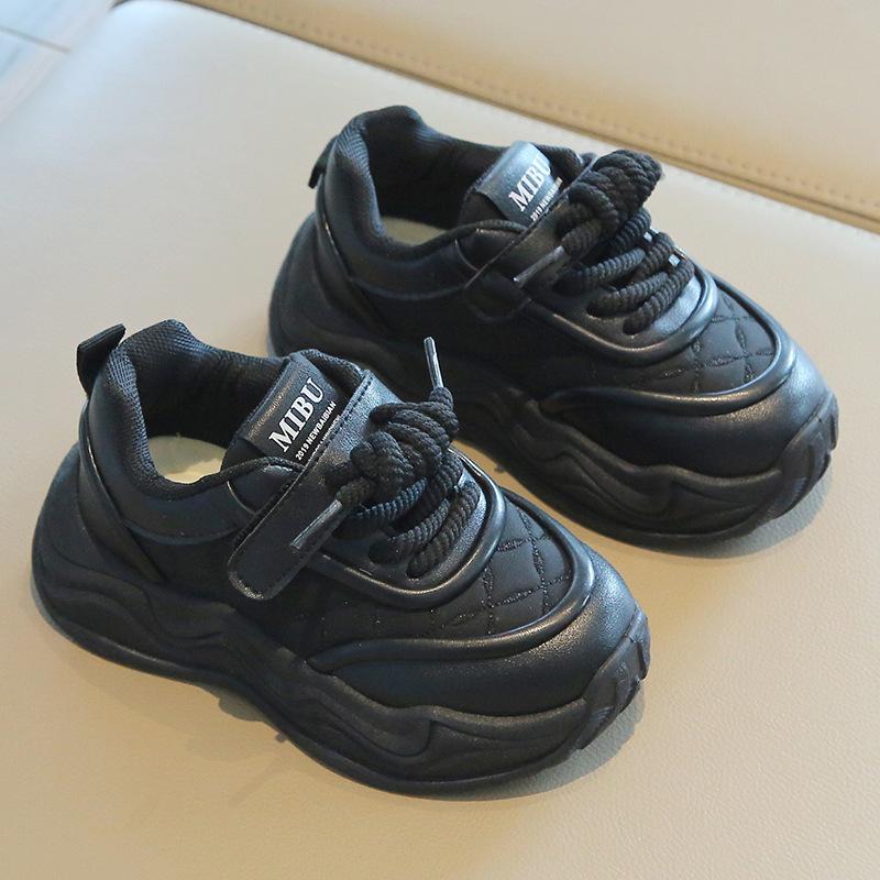 Children's sports shoes 2025 spring and autumn new boys' dad shoes fashion girls' little white shoes soft-soled baby casual shoes