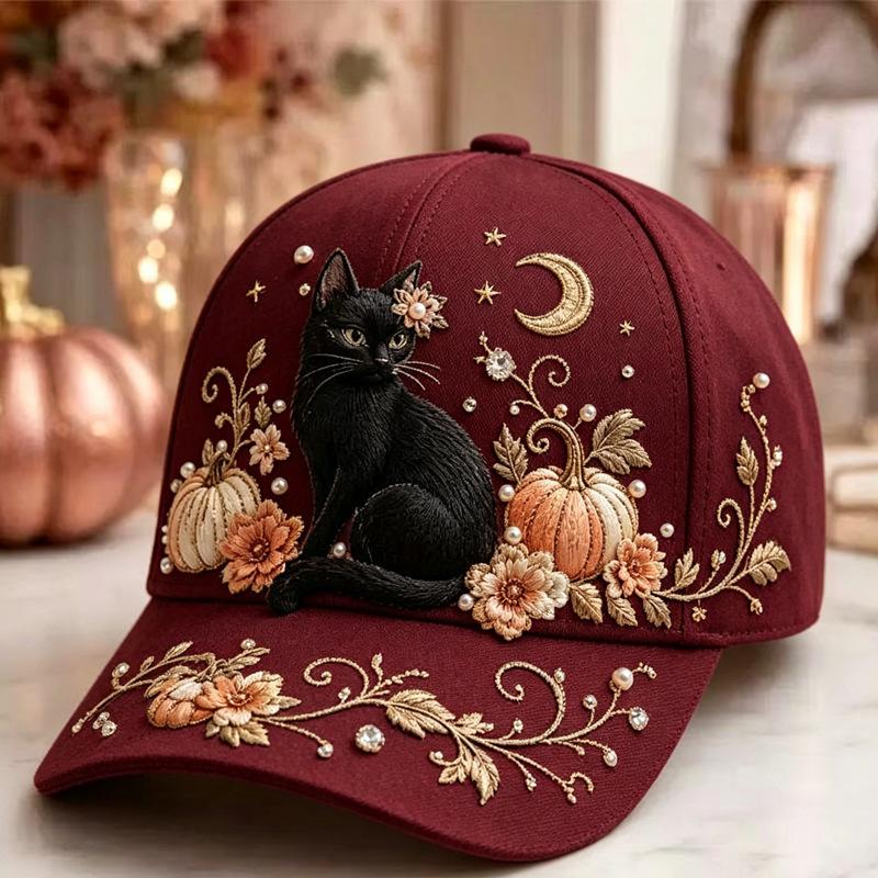 D print Halloween baseball cap women's spring and summer sunshade sun protection cap American style versatile fashion hat sun protection
