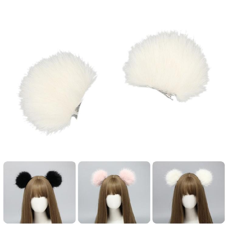 Plush Bear Ear Hair Clip Cosplay Costume Barrettes Party Headpiece Masquerades Maid Side Clip Animation Hair Accessories