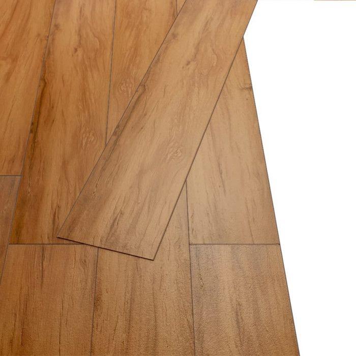 VidaXL Dalles de plancher PVC autoadhésif 5,02 m² 2 mm Orme naturel 245174