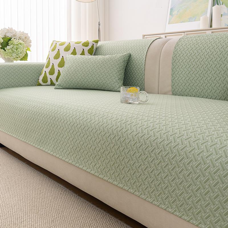 

New French Summer Summer Ice Silk Sofa Cushion Non-Slip Premium Seat Cushion Sofa Cover Cloth Towel 70*70cm