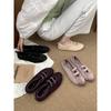 Fashion Shoes Woman 2025 Soft Female Footwear Shallow Mouth Round Toe Riband Casual Sneaker Ballet Flats New Dress Comfortable Summer
