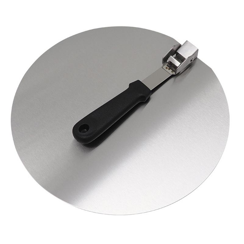 Pizza Shovel Spatula Plastic Handle Foldable Round Stainless Steel Cake Tools Accessories Non-Stick Pastry Paddle Kitchen Baking