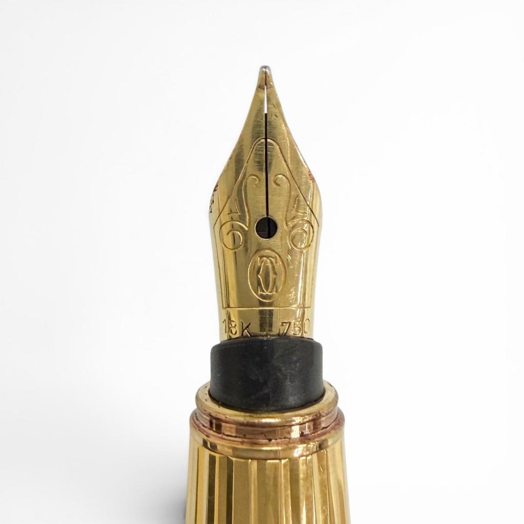 Very Good Cartier Fountain Pen Pasha De Cartier Trinity Red Gemstone 18K Used