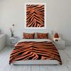 Tiger Stripe Pattern 3-Piece Bedding Set Bedding set (1 duvet cover, 2 pillowcases, duvet not included)
