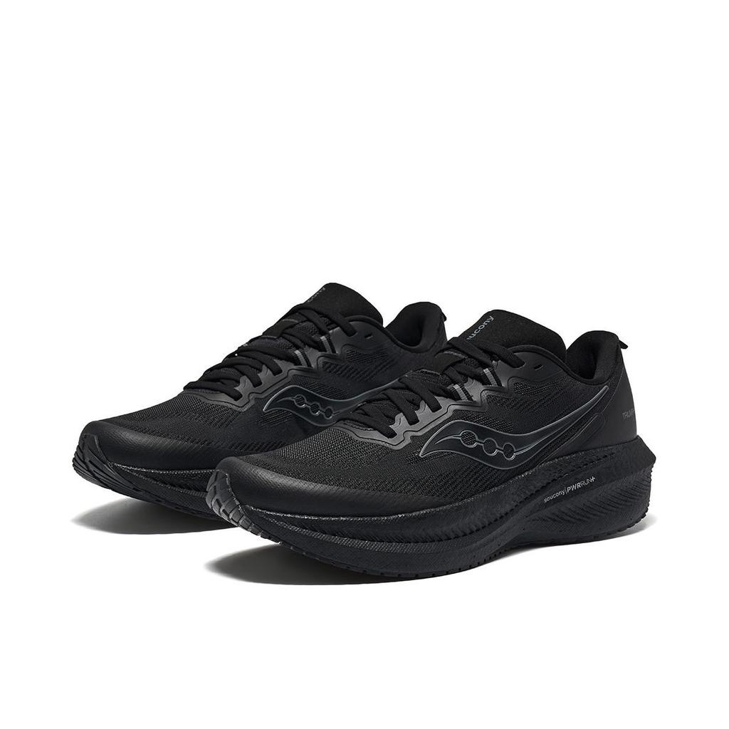 SAUCONY Triumph 21 Se Fashion Comfortable Mesh Cushioning Low-Top Marathon Training Running Shoes Unisex Running Shoes Black S28273-1