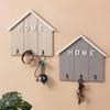 Nordic Style Solid Wood Hooks A Row Of Creative Entrance Clothes Hooks Home Wall Keys Storage Boxes Wall Hooks YLE201