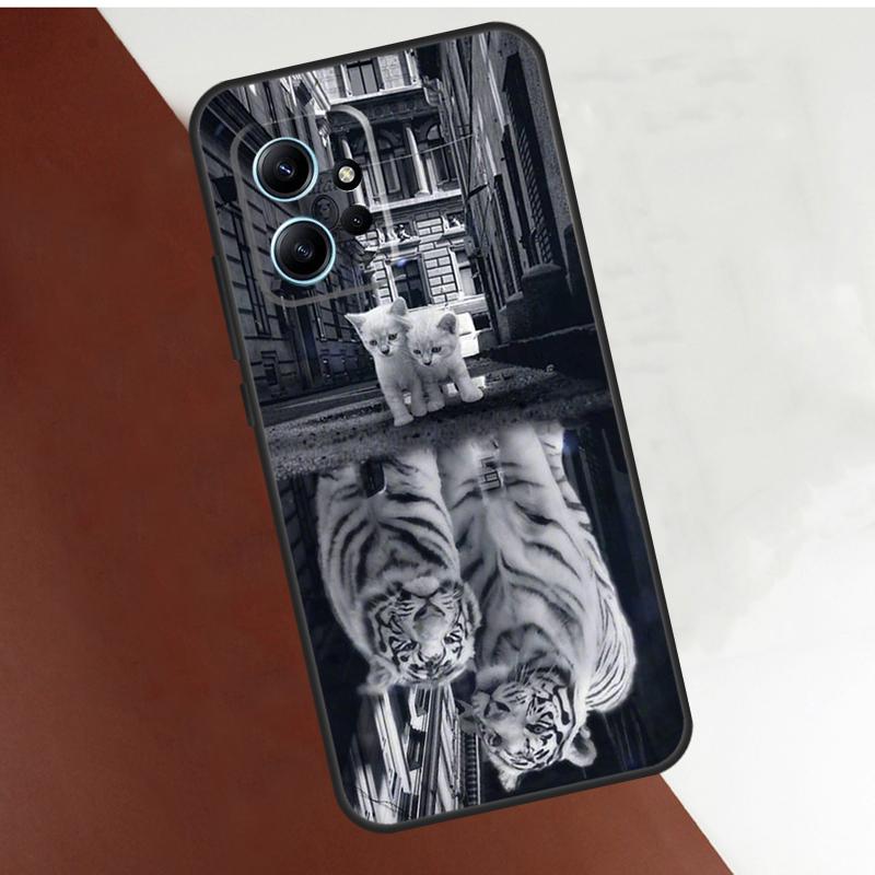 

Tiger Sketch Art Case For Xiaomi Redmi Note 14 10 11 12 13 15 Pro Plus Cover For Redmi 15 14C 10C 12C 13C 15C Redmi Note 10 4G