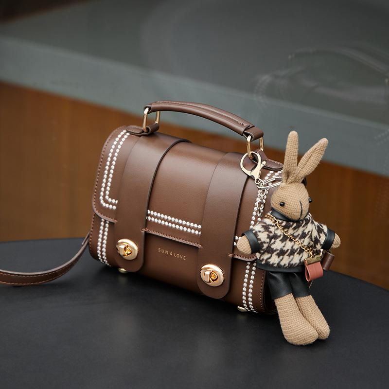 Mrs. Qiao Bag New Versatile Crossbody Bag Light Luxury Mini Bag High-Quality Texture Niche Genuine Leather Women's Bag