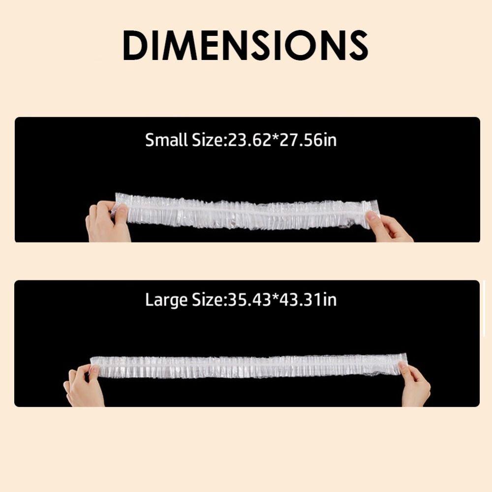 10Pcs Transparent Plastic Cover Thickened Appliance Protective Covers Durable Dustproof Cover