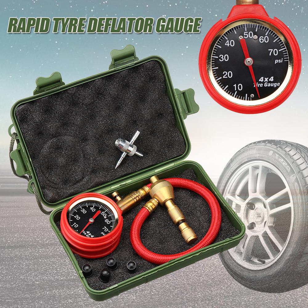 0-70PSI Car Truck Auto Motor Tyre Tire Air Pressure Gauge Dial Meter ...