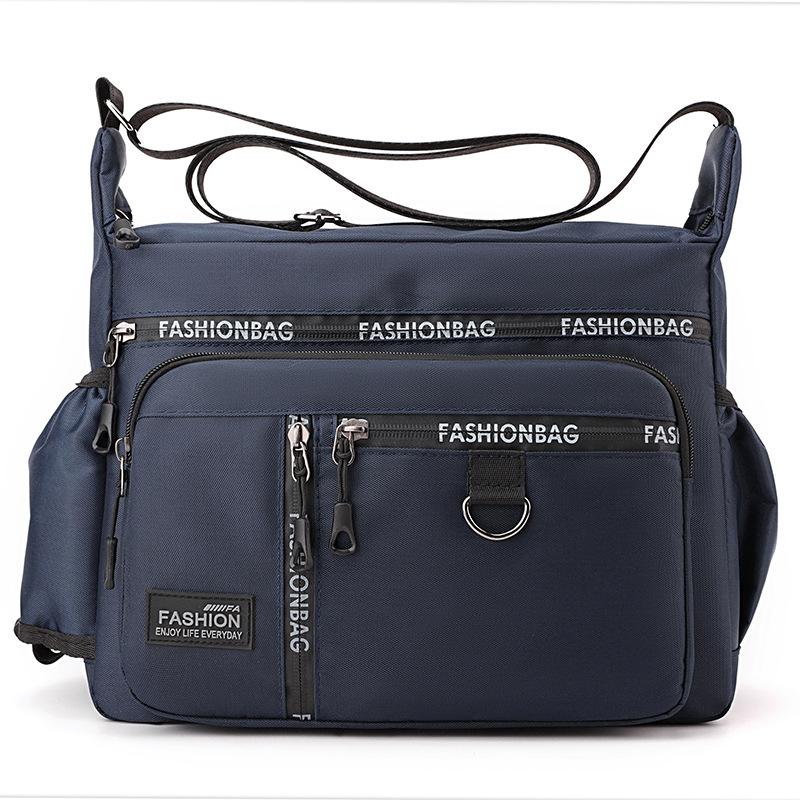 1Pc Large Capacity Men's Shoulder Bag Crossbody Bag Wear-resistant Waterproof Multi-pocket Shoulder Bag Business Bag Leisure Bag Waterproof