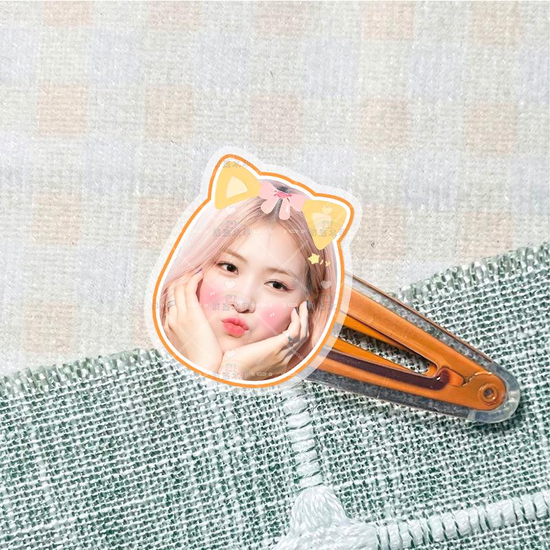 ITZY Yeji & Yuna Star Acrylic Hair Clips - Concert Support Accessories