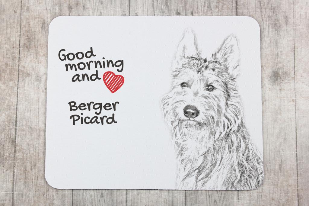 Picardy Sheepdog, Berger Picard – Mouse pad with print, personalized dog-themed mouse pad | Art-Dog