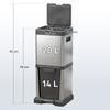34L Double Compartment Kitchen Bin, with Soft-Close Lid