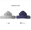 Particle U-Shaped Hooded Neck Pillow: Multi-functional, Light-Blocking, Breathable, for Airplane Nap & Lumbar Support