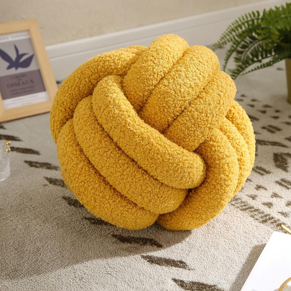 Single Ball Pillow - Classic Textured Design for Sofa, Bed, Living Room Decor - Cozy Home Accent, Pillows for Couch, Comfortable Bedding
