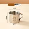 304 Stainless Steel Tea Milk Cup with Handle Children's Cup New Baby Milk Cup