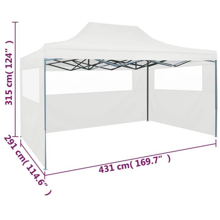 Foldable Tent - vidaXL - 3 X 4.5 M - Waterproof - 3 Walls - UV Resistant