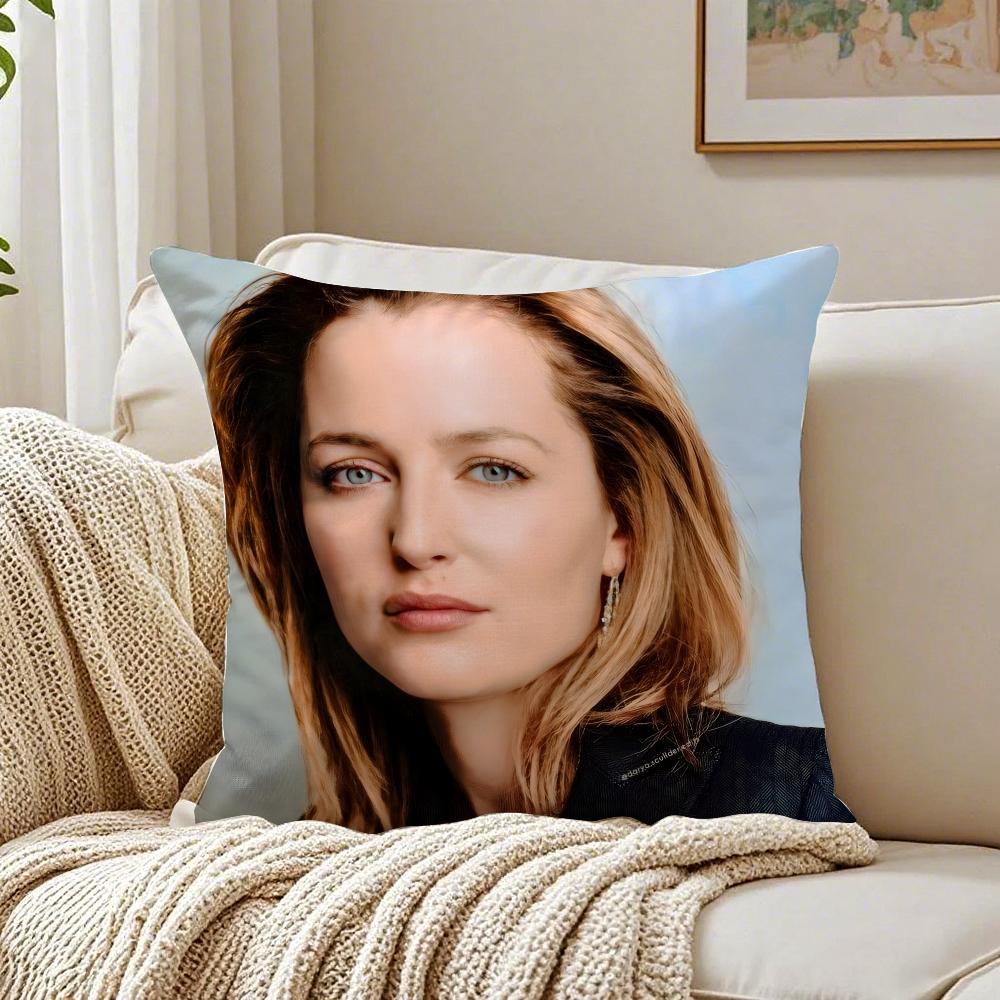 GGillian Anderson Cushion Cover Pillowcase Antidustmite living Room Sofa Decor Cushion Room