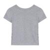 (Modal X Gram Human Cotton) Crew Neck Short-sleeved T-shirt Backless Strap Tight Short Top Trendy