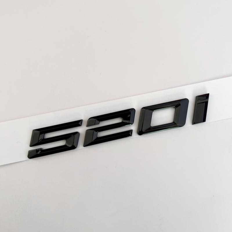 Car 3D ABS Trunk Letters Logo Badge Emblem Decal Sticker For BMW 5 series 520i 525i 528i 530i 535i 540i E39 E60 E61 F10 F11 G30