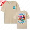 POCOYO Happy 3rd Birthday Cotton Tees Mom Dad Adult Short Sleeve Cartoon Birthday Party Tshirts Funny Cute Family Matching Tops