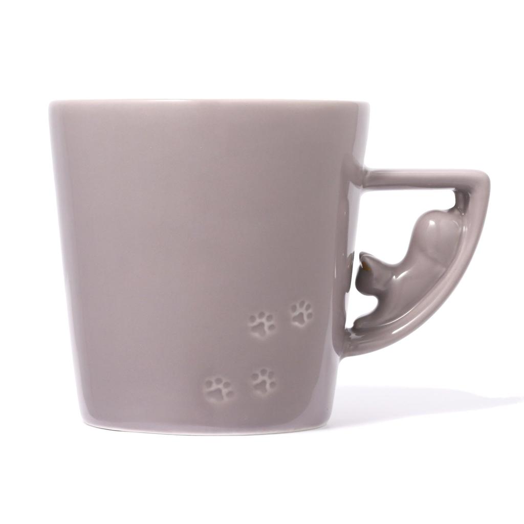 Francfranc Cat Figurine Gray Mug,