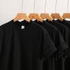 Unisex Crew Neck Short Sleeve Loose Fit Cotton T-Shirt Solid Color Basic Tee Top