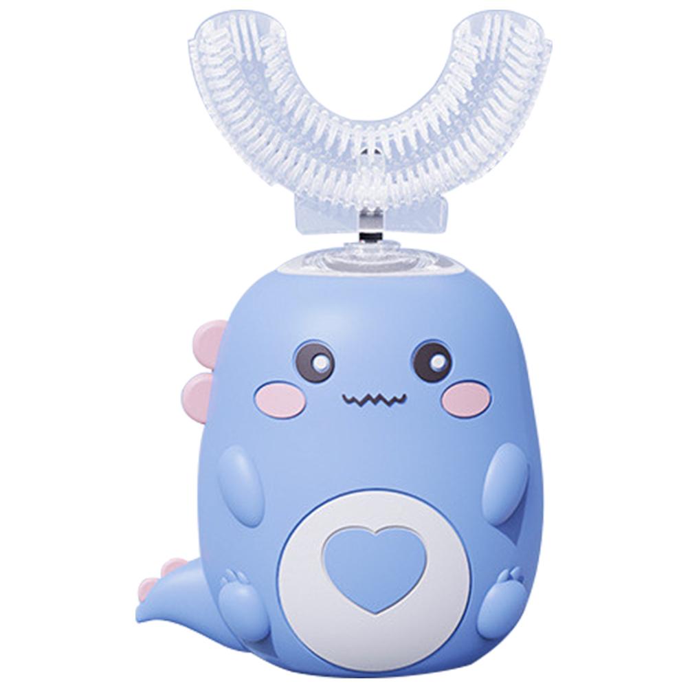 

Детская электрическая зубная щетка IPX7 водонепроницаемая U-образная звуковая конструкция с 3 режимами для комплексной чистки на 360 градусов синий