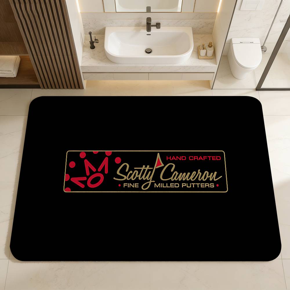 Alfombrillas de Suelo Retro Múltiples Opciones para Habitación de Golf S-SCOTTY C-CAMERON Alfombra para Sala de Estar Cocina Antideslizante Alfombra de Bienvenida