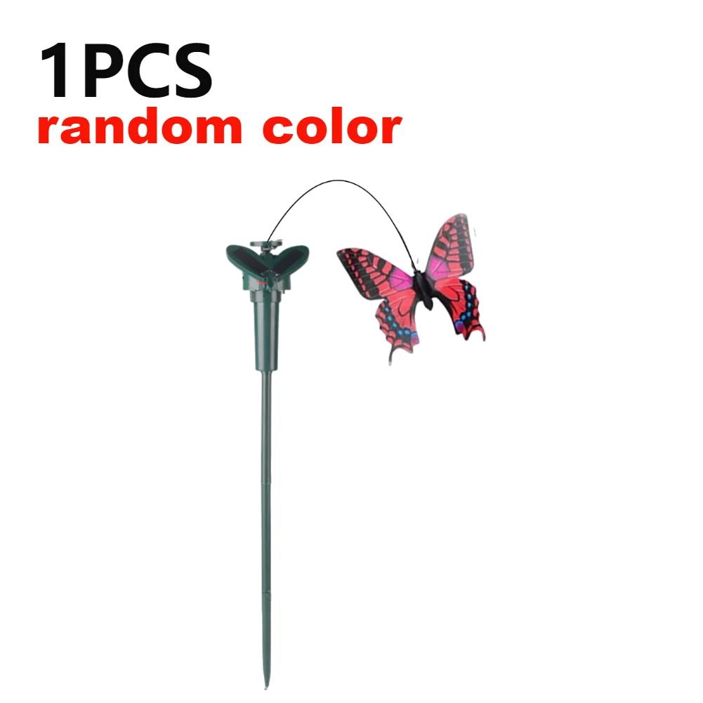 5-1pcs Solar Garden Butterfly Solar Flying Butterflies Garden Dancing Fluttering Butterfly Hummingbird Garden Yard Home Decor