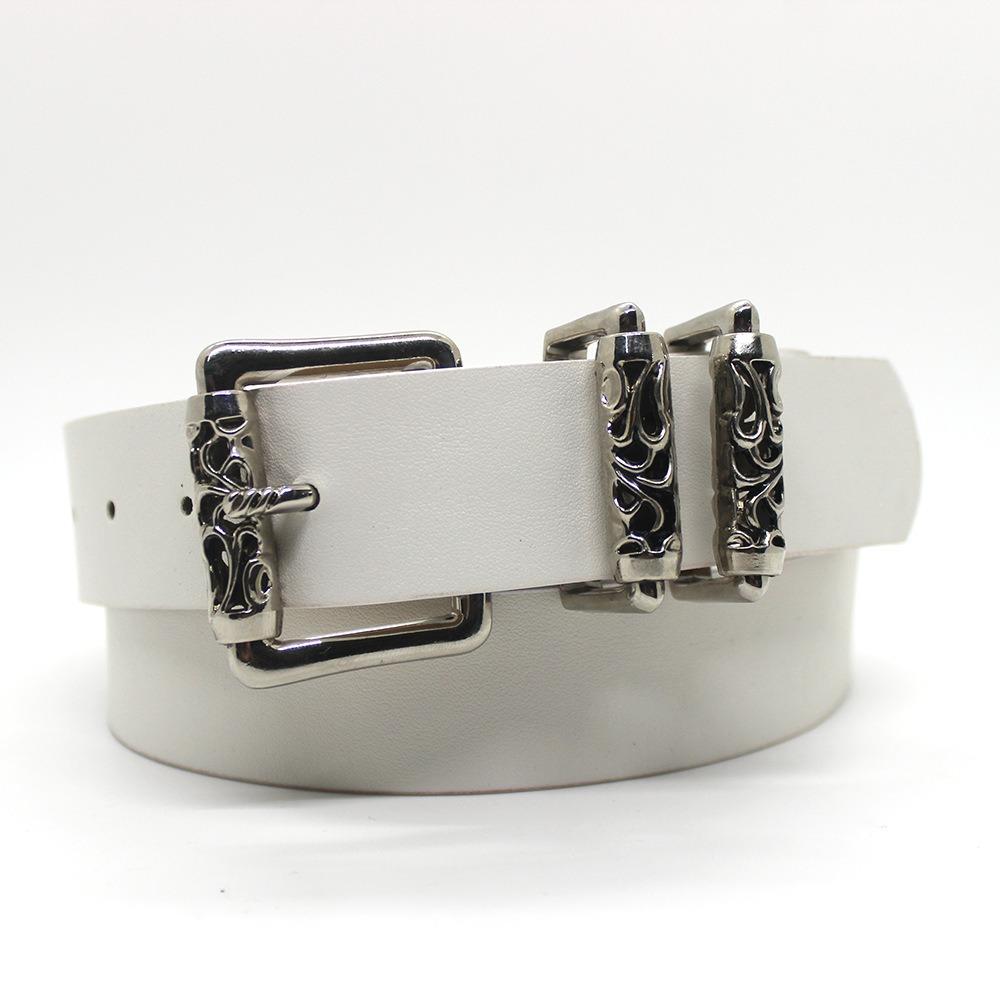 Classic Style Metal Buckle Belt Casual Waist Decoration New Versatile Waistband  Women
