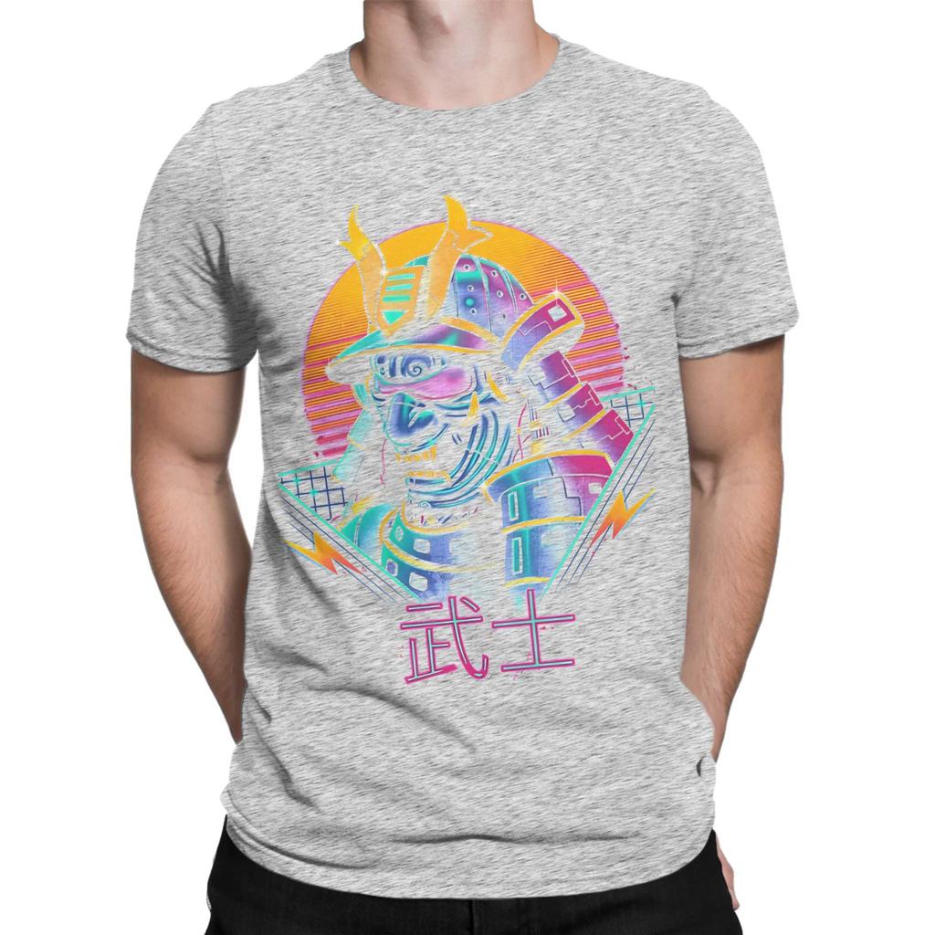 Rad Cyber Samurai Punk Funny Graphic 100 Cotton TShirt Cyber Samurai Punk Tees Tops For Unisex