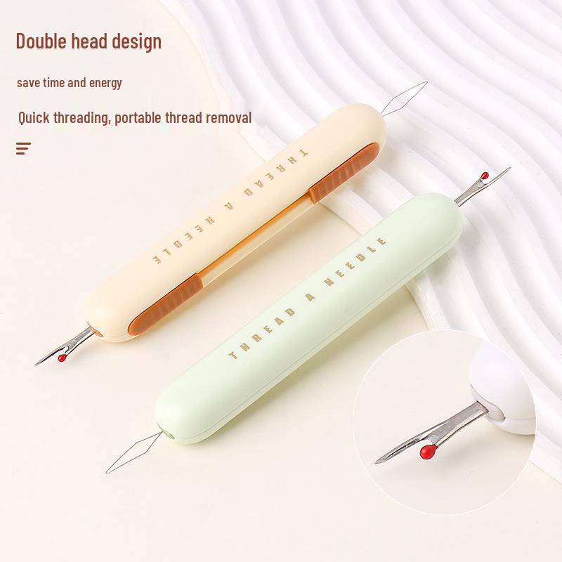 2-in-1 Needle Threader & Seam Ripper: Hand Sewing Tool