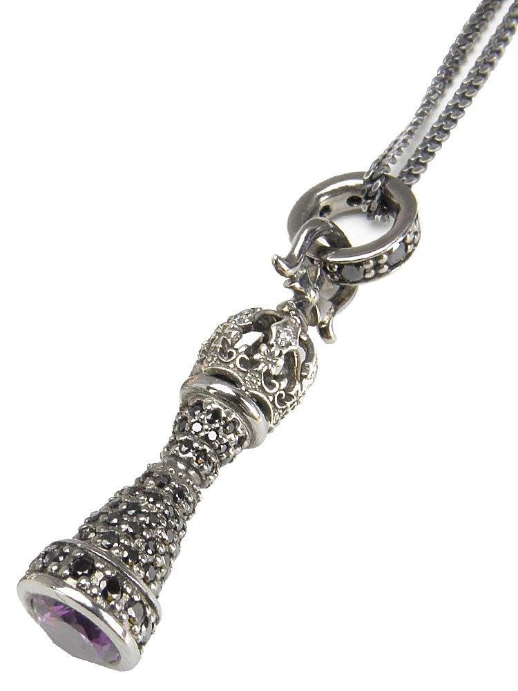 

Artemis Classic King Chess Charm Silver Accessories Brand Jewelry Silver Silver 925 Necklace Pendant [Artemis Classic] ac-acp0231 Men s Women s чёрный