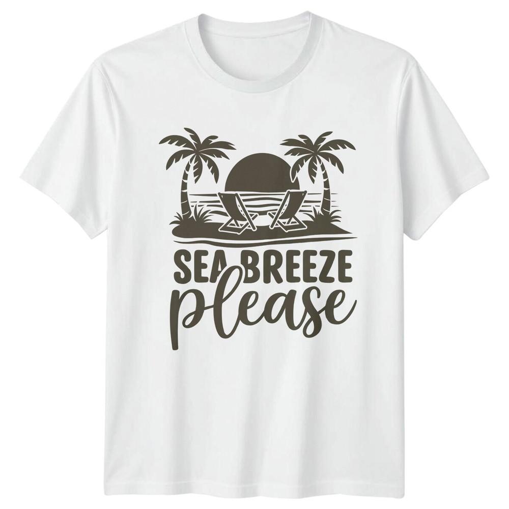 Sea Breeze Please Beach Travel Unisexs TShirt Unisexs Graphic Tee Unisex Top
