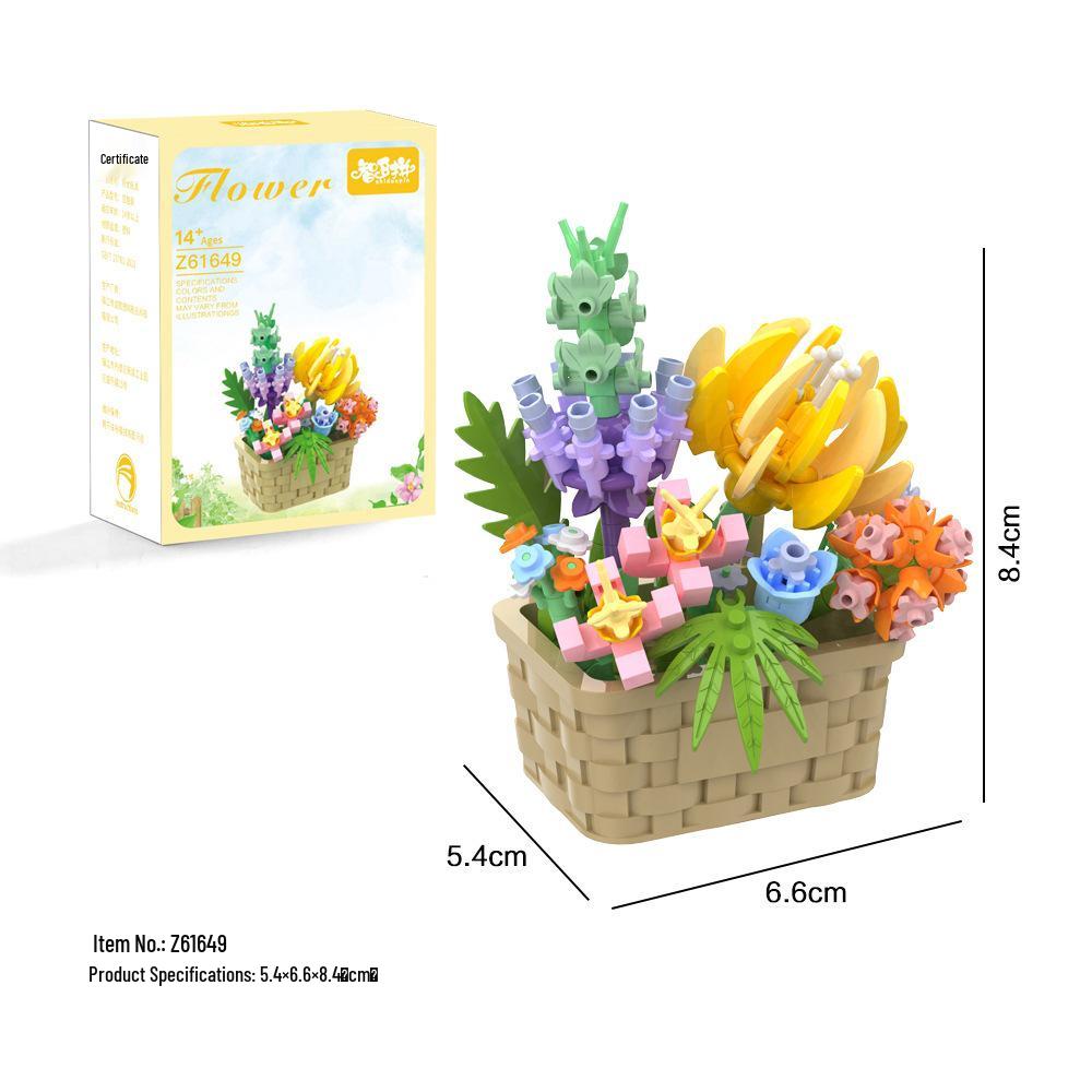 Romantic Eternal Flower Building Blocks - Creative Educational Toy & Desktop Ornament