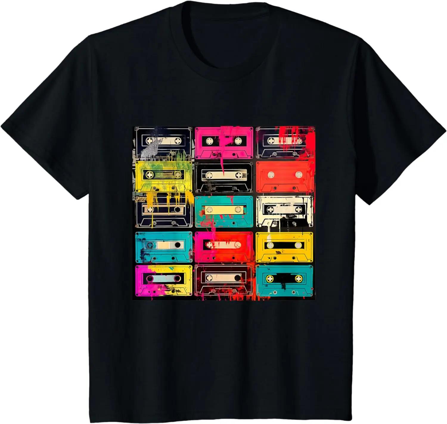 Cassette Tapes Retro Collection Music Mixtape Vintage Tsh... S
