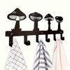 Mushroom Shaped Wall Hook for Bags and Keys Modern Home Decor Metal Artwork Rustic Room Decor