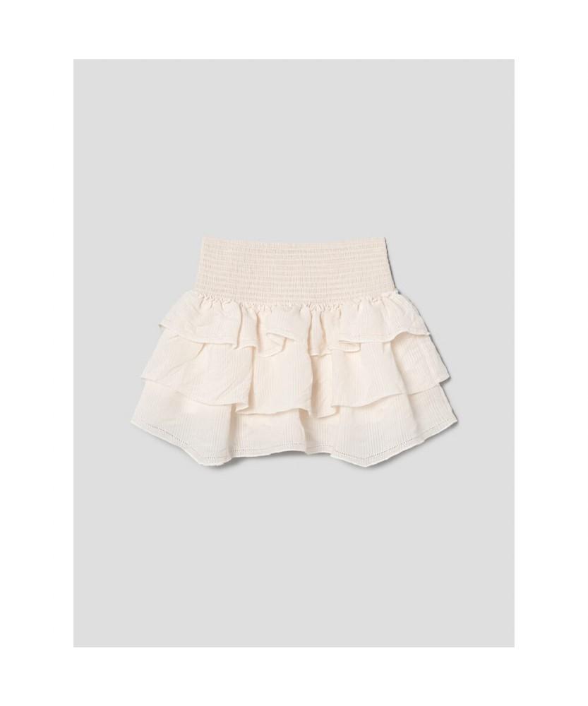 8SECONDS Tiered Mini Skirt Ivory
