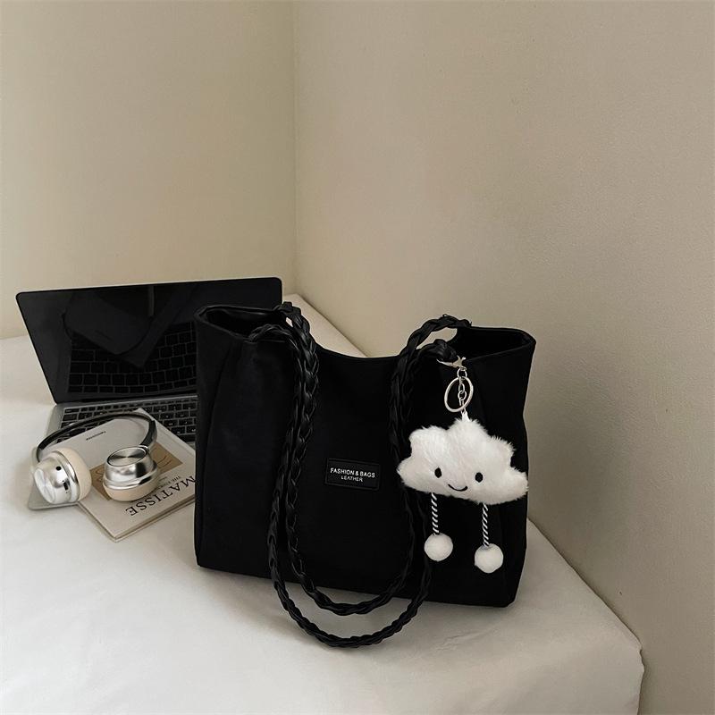 Borsa Casual di Grande Capacità per Donne, Studentesse Universitarie, Borsa per le Lezioni, Borsa Tote Monospalla alla Moda per il Pendolarismo