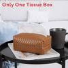 Modern Leather Tissue Box With Multi Use Storage For Living Room And Car Decor